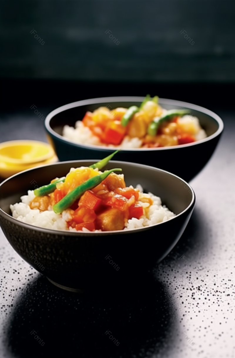 番茄鸡丁笋尖饭烹饪美味的食品中国饮食文化,高清,摄影图,摄影图片,图片大全,摄影图免费下载